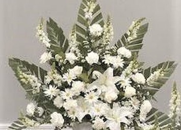 White Floral Tributes