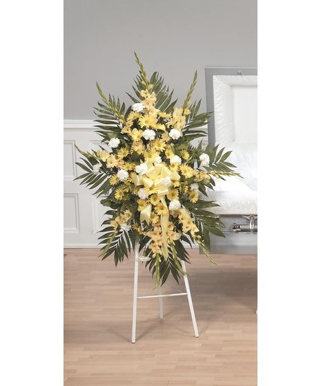 Yellow & White Standing Spray