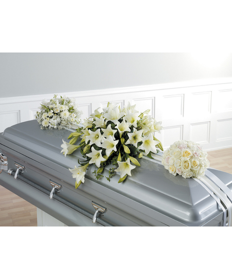 Charming Casket Collection in White