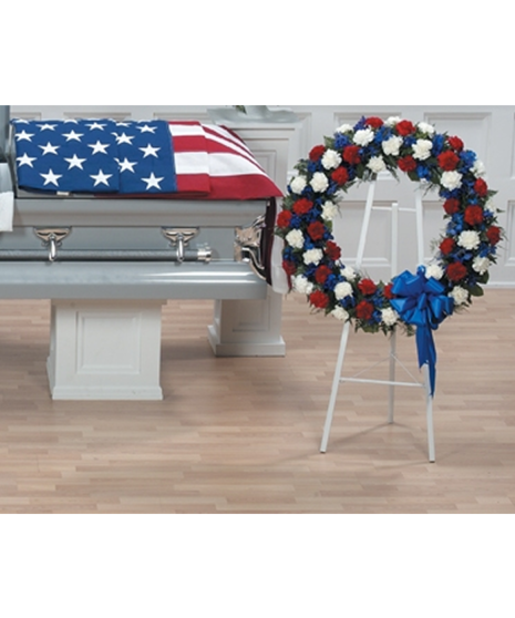 Red White & Blue Wreath Tribute