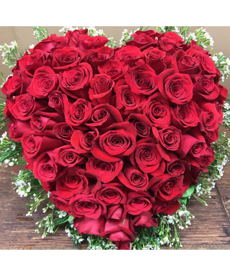 Memorial Heart Of Roses