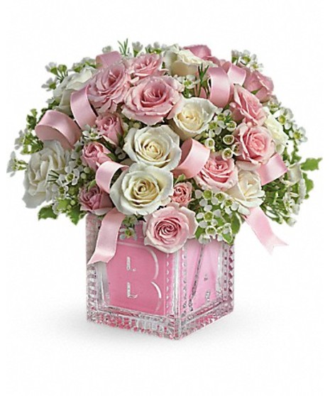 Baby's First Block by Teleflora - Pink