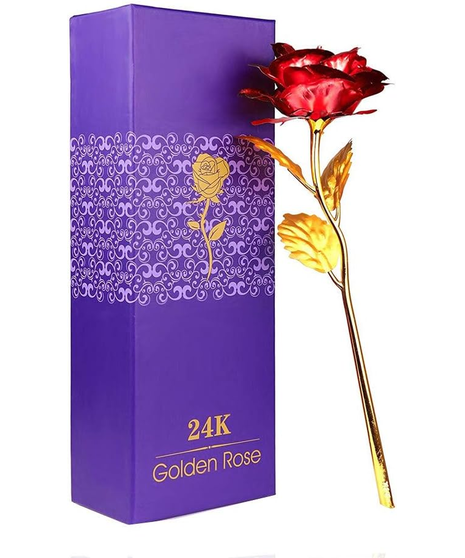 Red Faux Rose Gift