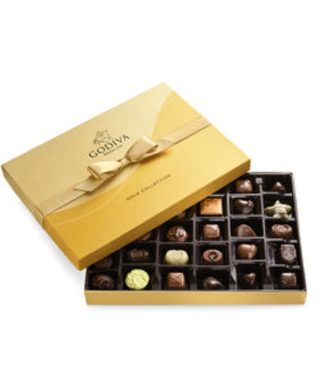 Godiva-70 pc Assorted Chocolate Gold Gift Box