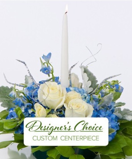 Custom Hanukkah Centerpiece With 3 Candle