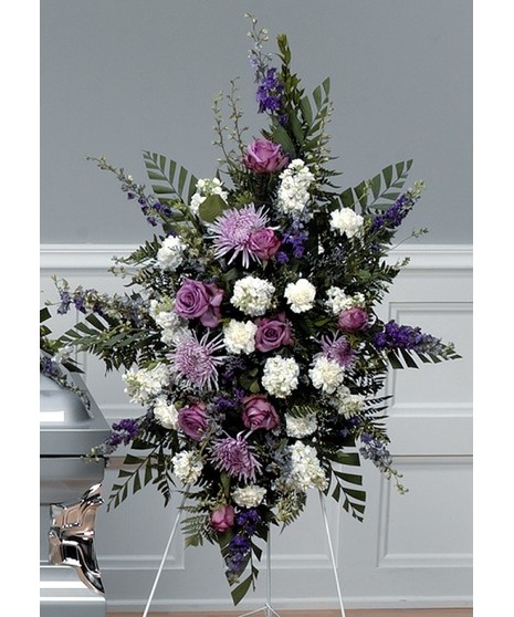 Lavender & White Standing Spray