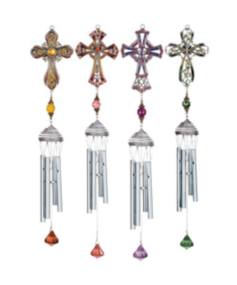 Pewterwork Crosses Chimes