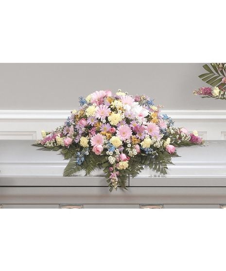 Pastel Softs Casket Spray