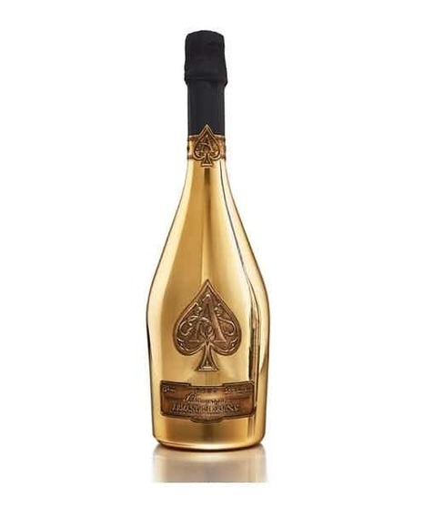 ARMAND DE BRIGNAC ACE OF SPADES CHAMPAGNE BRUT GOLD W/ VELVET GIFT BAG