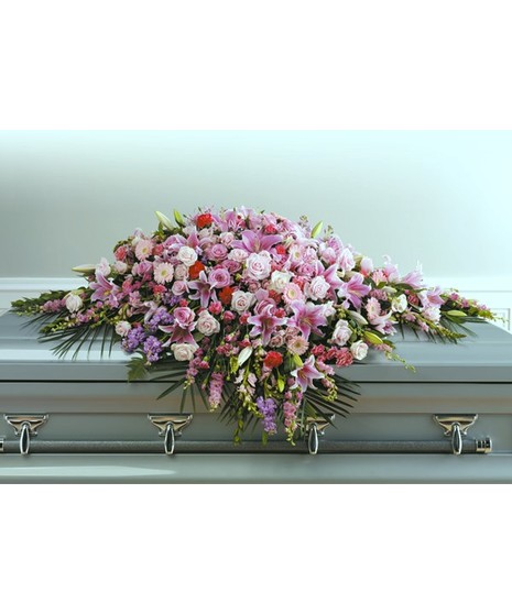 Pink Full  Casket Spray