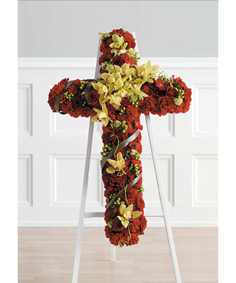 Complementing Red & Green Standing  Cross