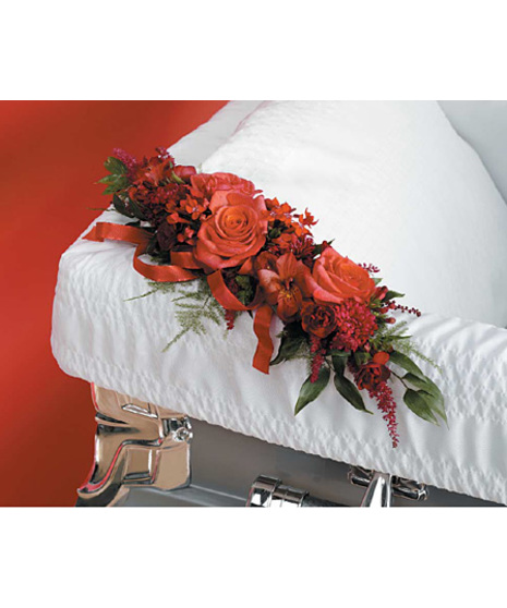 Red Corsage Lid Decoration