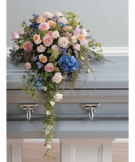 Pink & Lavender Cascading Casket Spray