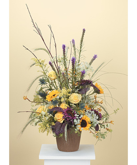 Prairie Style Arrangement with Sunflowers
