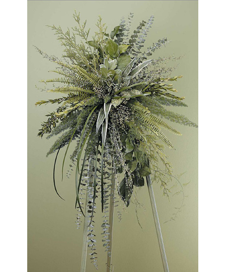 Green Foliage Standing Spray