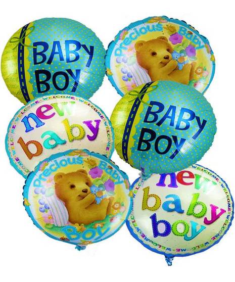 Baby Boy  Balloon Bunch
