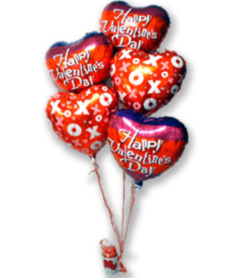 Valentine Balloon Bunch