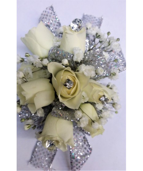 Silver N Sparkles Corsage