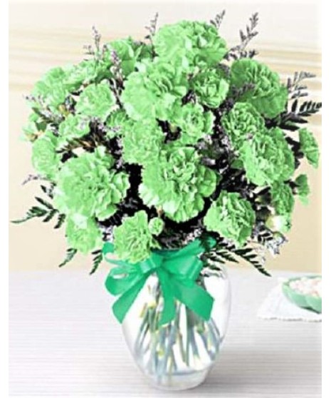 St Patrick's Day Carnations