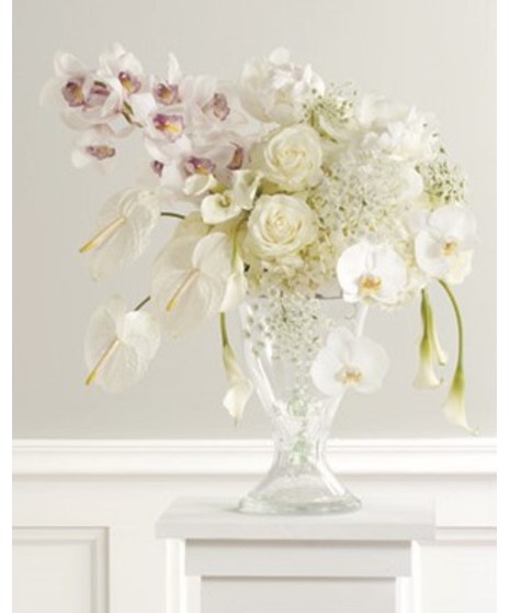 White Vase Arrangement