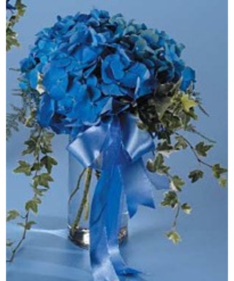 Blue Hydrangea Vase Bouquet