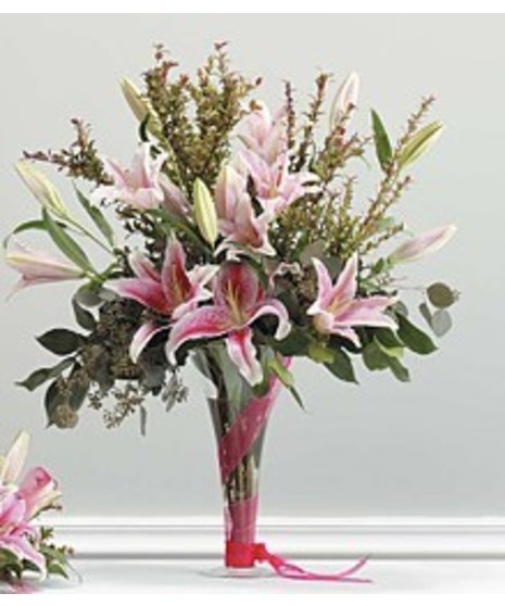 Lily  Vase Arrangement