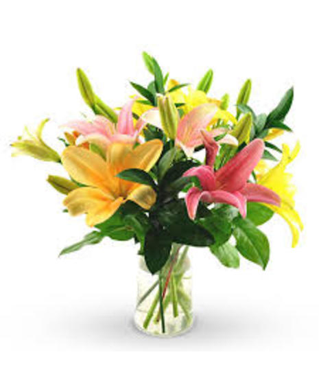 Vase Of Assorted Lilies - Designer's Choice